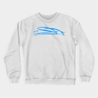 Blue ocean waves are a mesmerizing sight to behold. Crewneck Sweatshirt